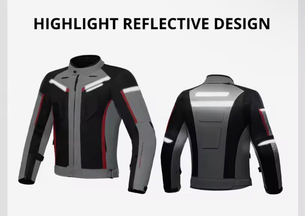 Veste de Moto Imperméable et Coupe-Vent Ghost Rider Noir-rouge