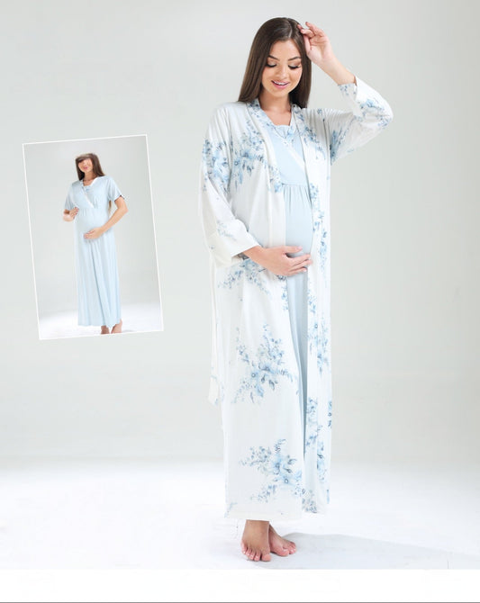 Pyjamas 2pcs coton fleuris